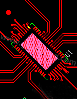 一个使用0.5mm pitch QFN封装的典型的1.6mm 板厚的6层板PCB设计-深圳宏力捷