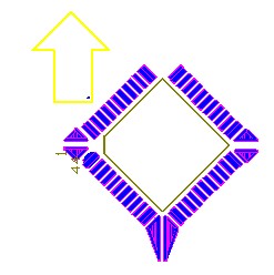 OFP和PLCC型集成块如采用红胶工艺过波峰,需采用斜角45度方式摆放，且每边的最后一个引脚均需添加盗锡焊盘