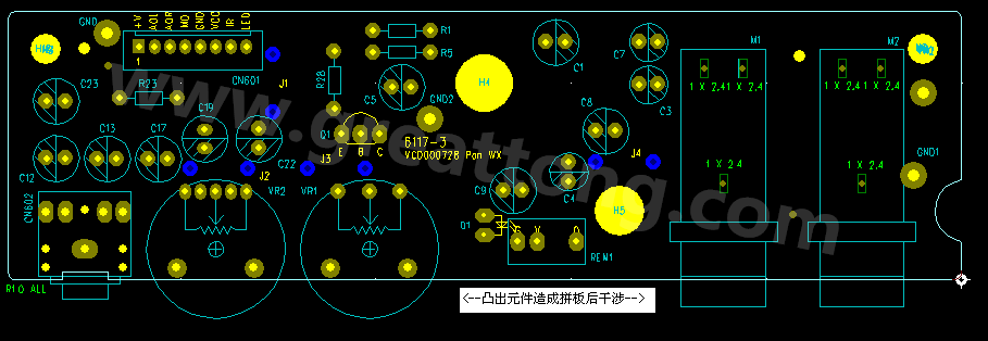 PCB设计案例分析:凸出元件对拼板设计的影响