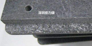 可加工性的合成石，可以用CNC洗出想要的形状与机构，可以媲美铝合金