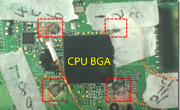 BGA锡裂，使用应变片(Strain Gauge)量测电路板到底哪个环节产生较大变形量