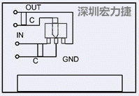 图3：降压电路的PCB设计示例。