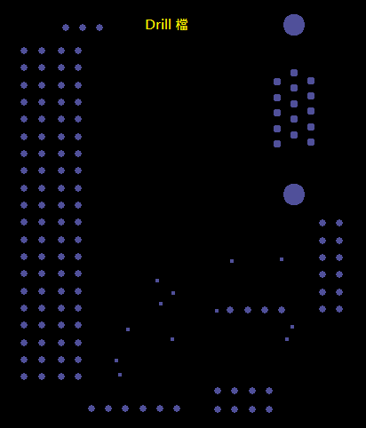 产生Drill File及 Map File 的Gerber 档案，此会产生描述此PCB所用到的钻孔的孔径尺寸及钻孔的座标资讯。